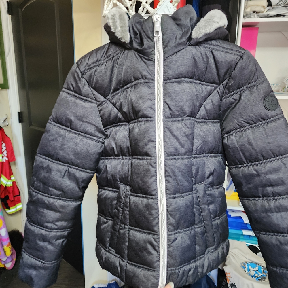 Kids Black Puffer Jacket
